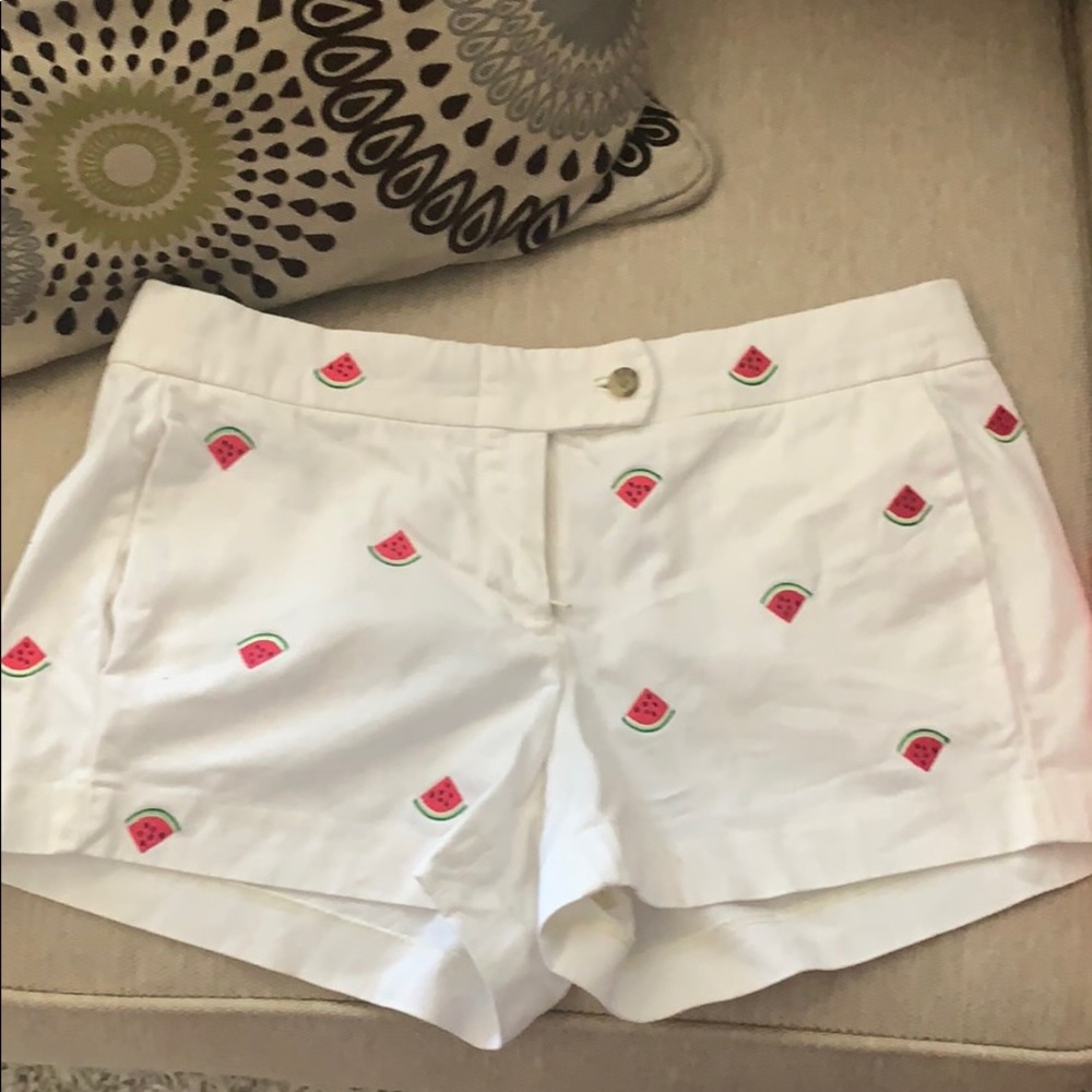 J crew watermelon shorts